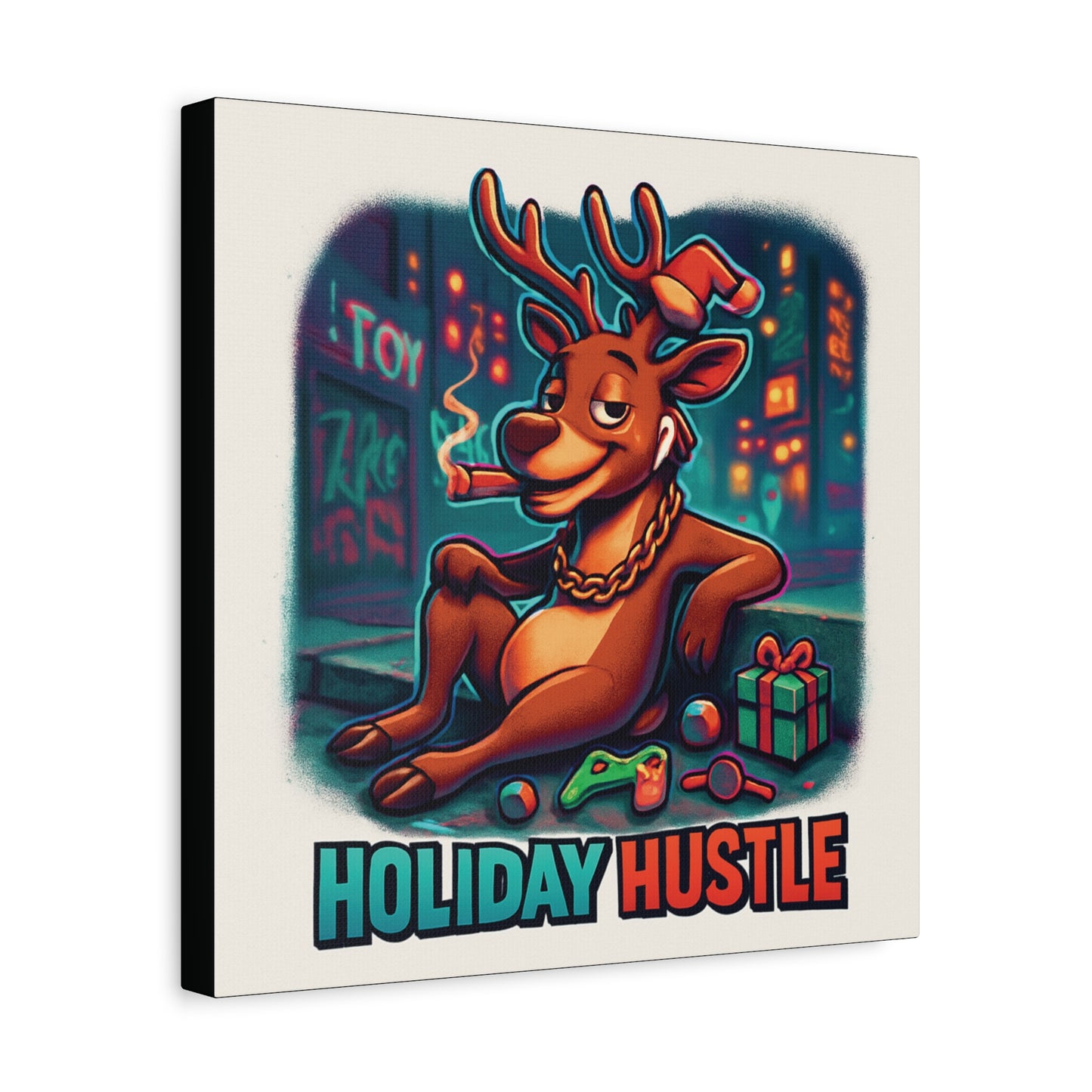 Christmas Matte Canvas Wall Art — Holiday Stretched Canvas 1.25"