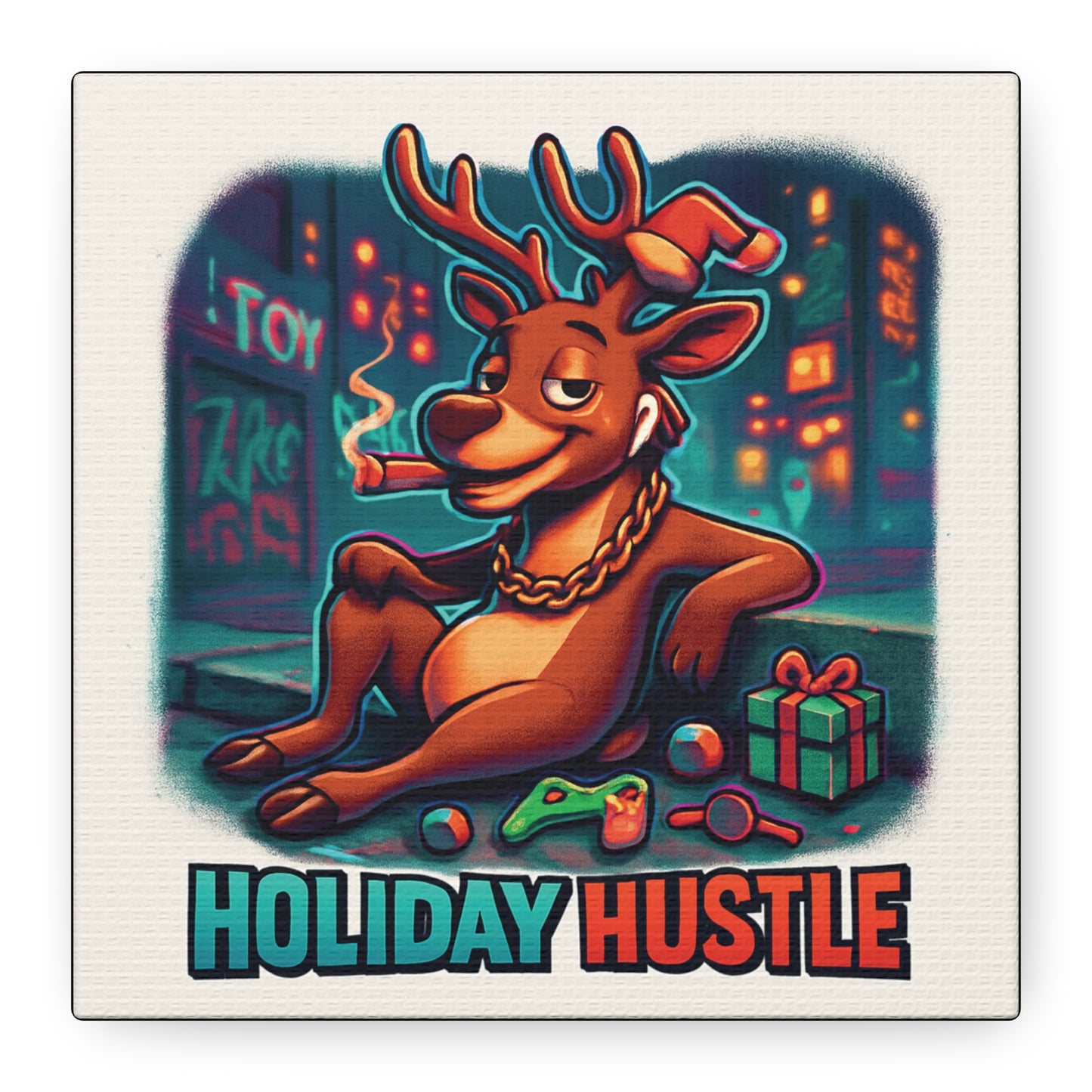 Christmas Matte Canvas Wall Art — Holiday Stretched Canvas 1.25"