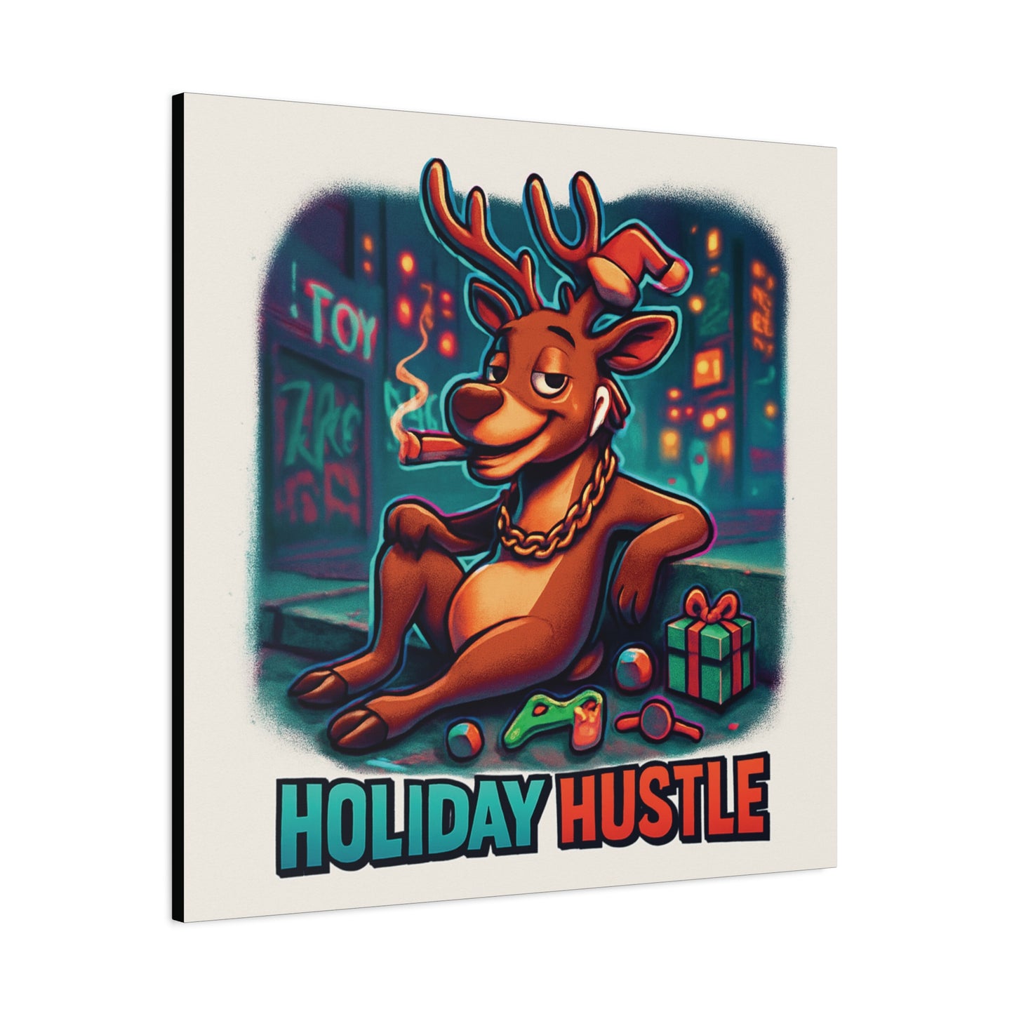 Christmas Matte Canvas Wall Art — Holiday Stretched Canvas 1.25"