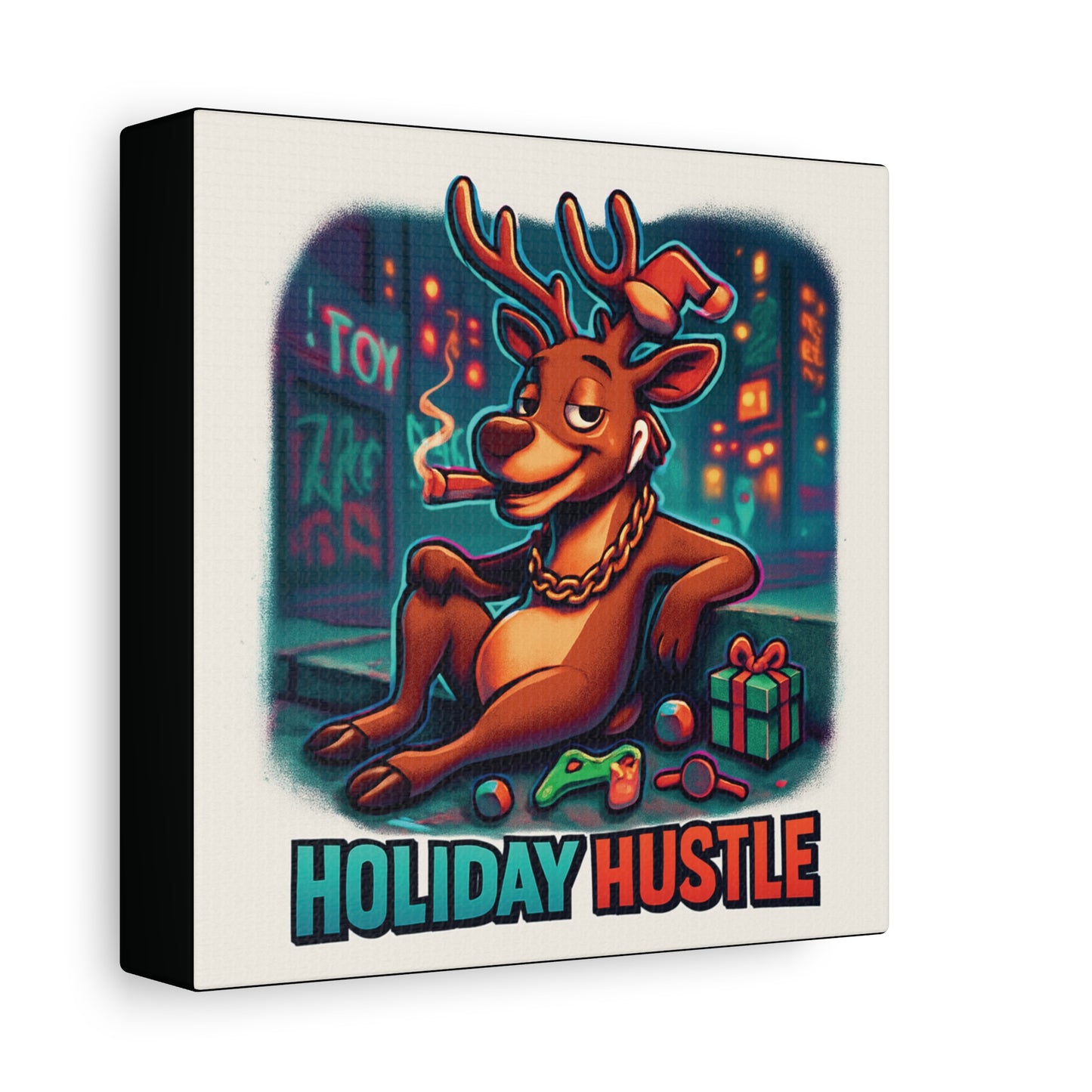 Christmas Matte Canvas Wall Art — Holiday Stretched Canvas 1.25"