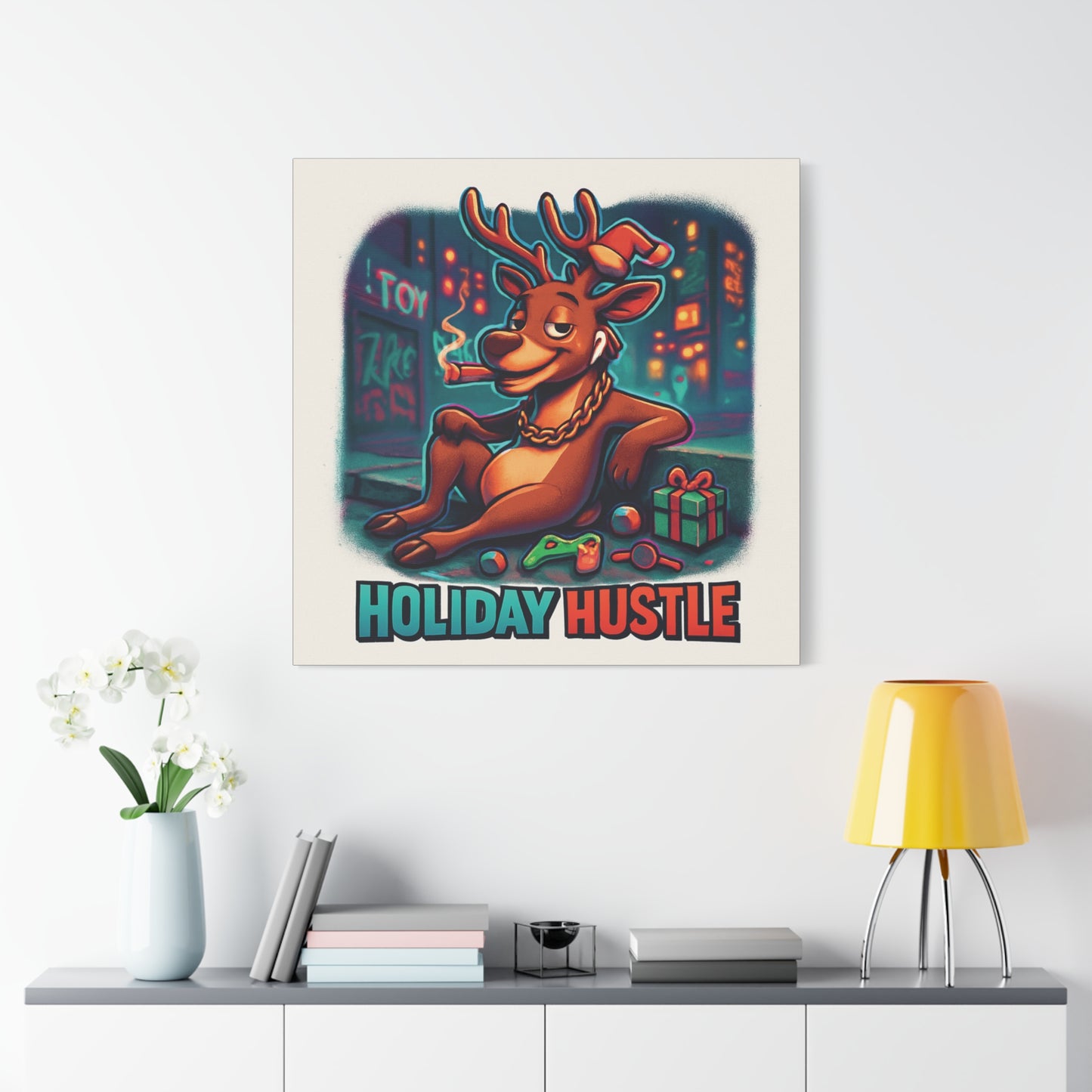 Christmas Matte Canvas Wall Art — Holiday Stretched Canvas 1.25"