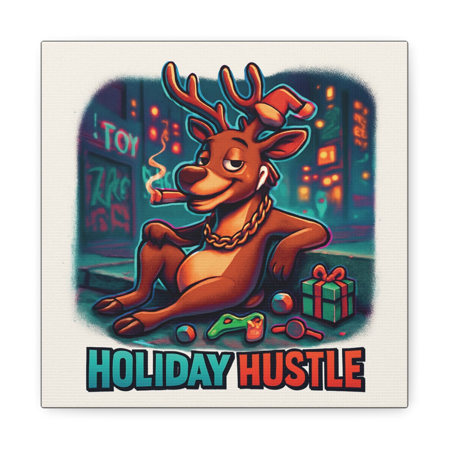 Christmas Matte Canvas Wall Art — Holiday Stretched Canvas 1.25"