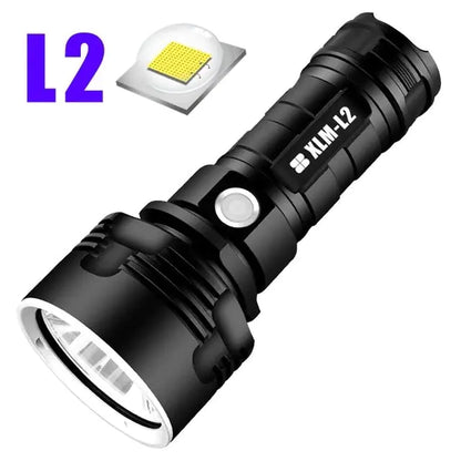 Rechargeable LED Flashlight with Xenon Beam for Outdoors